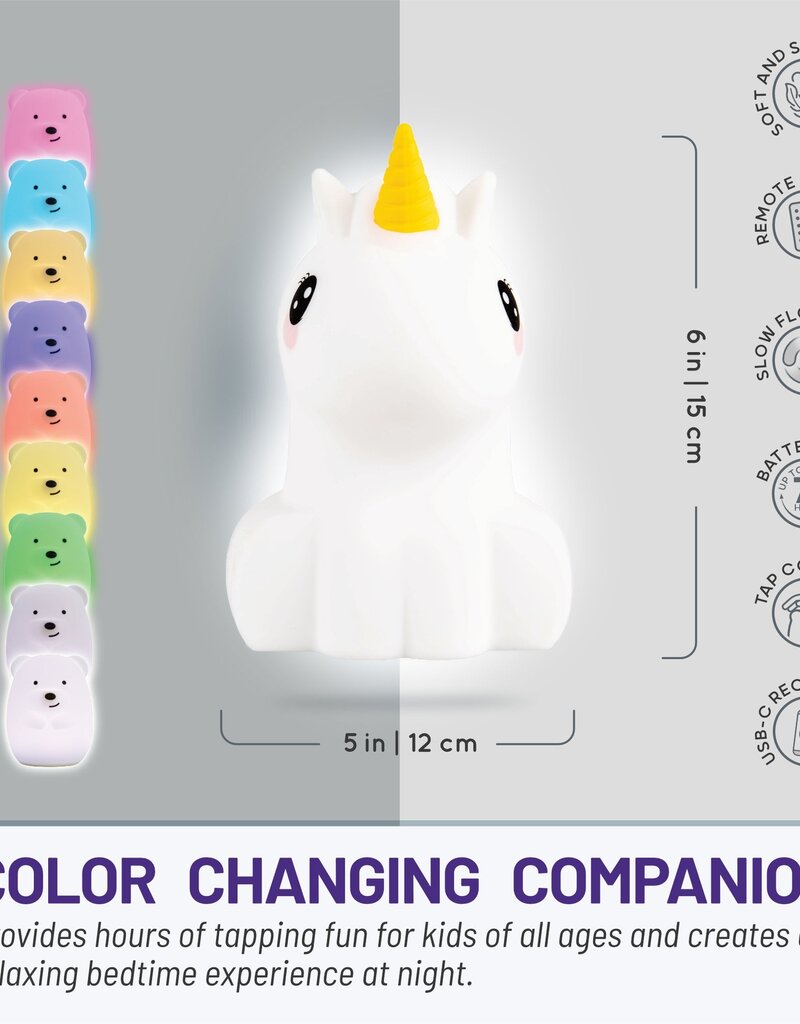Lumieworld Lumipets LED Unicorn Night Light w/Remote
