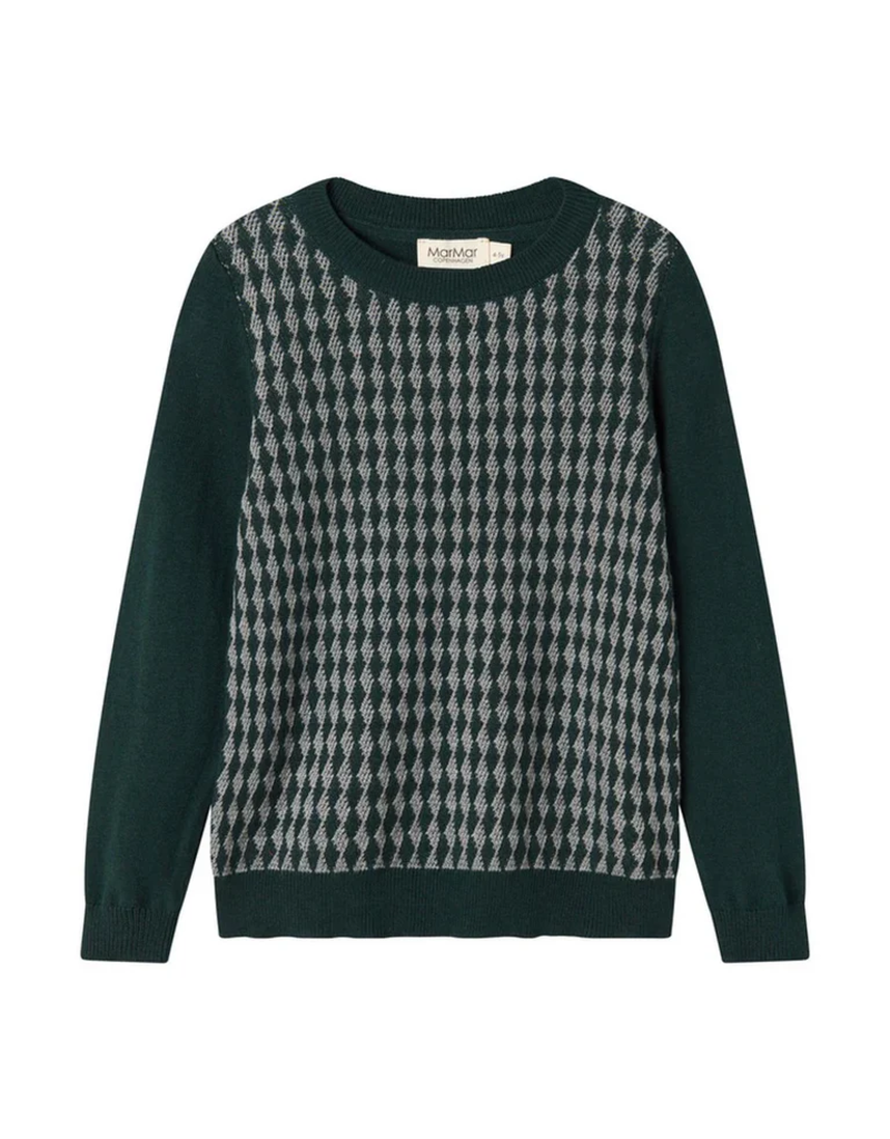 MarMar Copenhagen Tano Dark Leaf Pattern Sweater