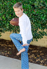 Lila + Hayes Beckett Boys Hangout Pant Firstdown Football