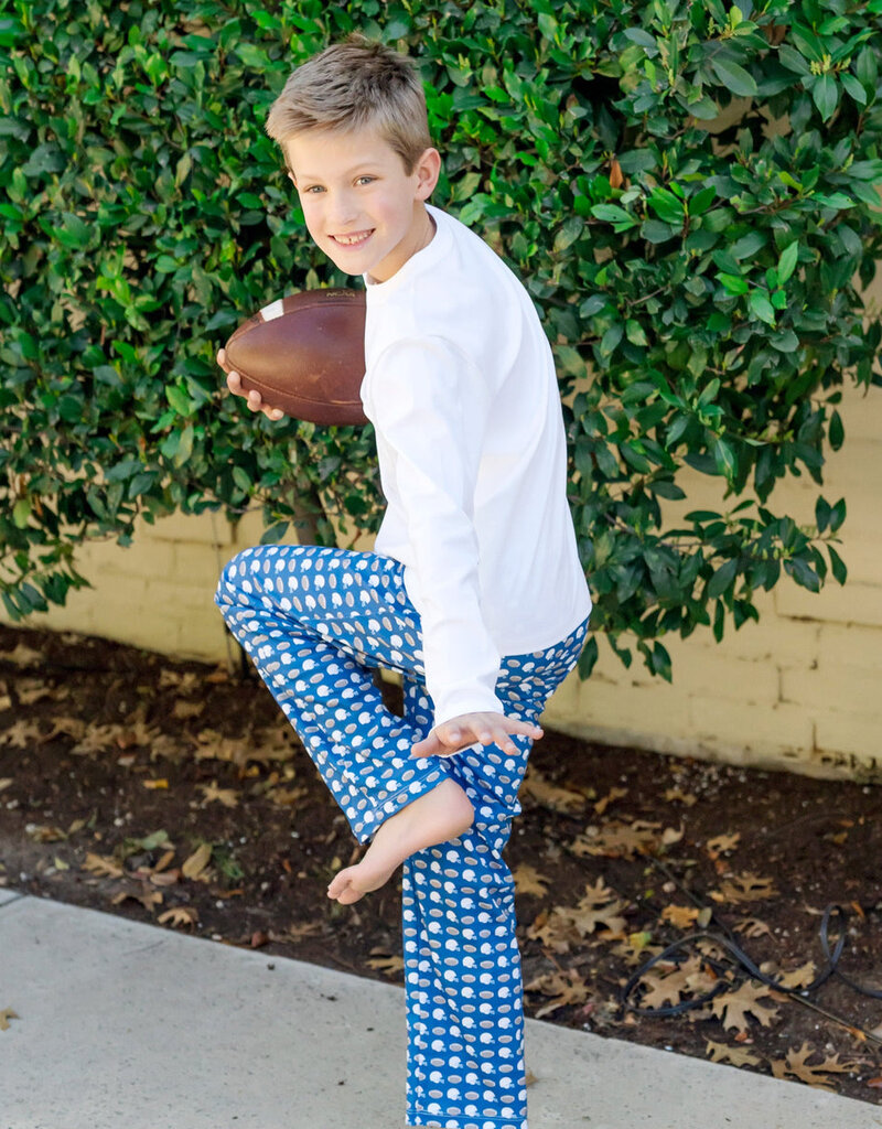 Lila + Hayes Beckett Boys Hangout Pant Firstdown Football