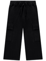 Milon SALE. Girls Black Cargo Jersey Pants