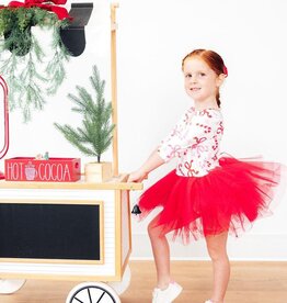 Mila & Rose Candy Cane Lane 3/4 Tutu Leotard