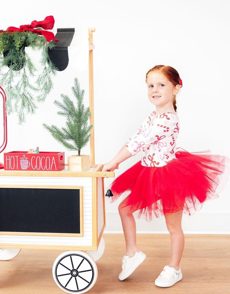 Mila & Rose Candy Cane Lane 3/4 Tutu Leotard