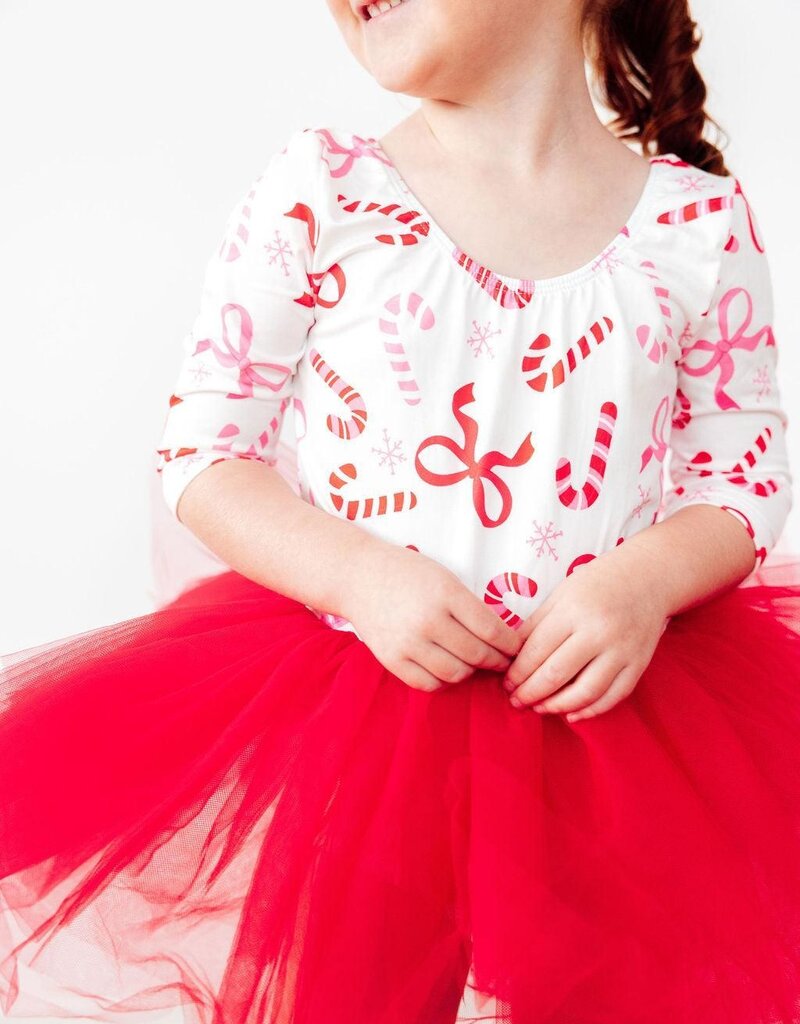 Mila & Rose Candy Cane Lane 3/4 Tutu Leotard