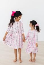 Mila & Rose Pink Nutcracker 3/4 Sleeve Pocket Twirl Dress