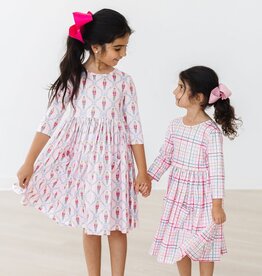 Mila & Rose Pink Nutcracker 3/4 Sleeve Pocket Twirl Dress