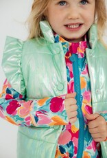 Mila & Rose Mint Iridescent Puffer Vest