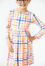 Mila & Rose Plaid About You L/S Pocket Twirl Dress