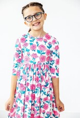 Mila & Rose Garden Glow 3/4 Sleeve Pocket Twirl Dress