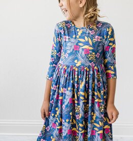 Mila & Rose Flora 3/4 Sleeve Pocket Twirl Dress