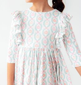 Mila & Rose Pumpkin Kisses Harvest Wishes Ruffle Twirl Dress