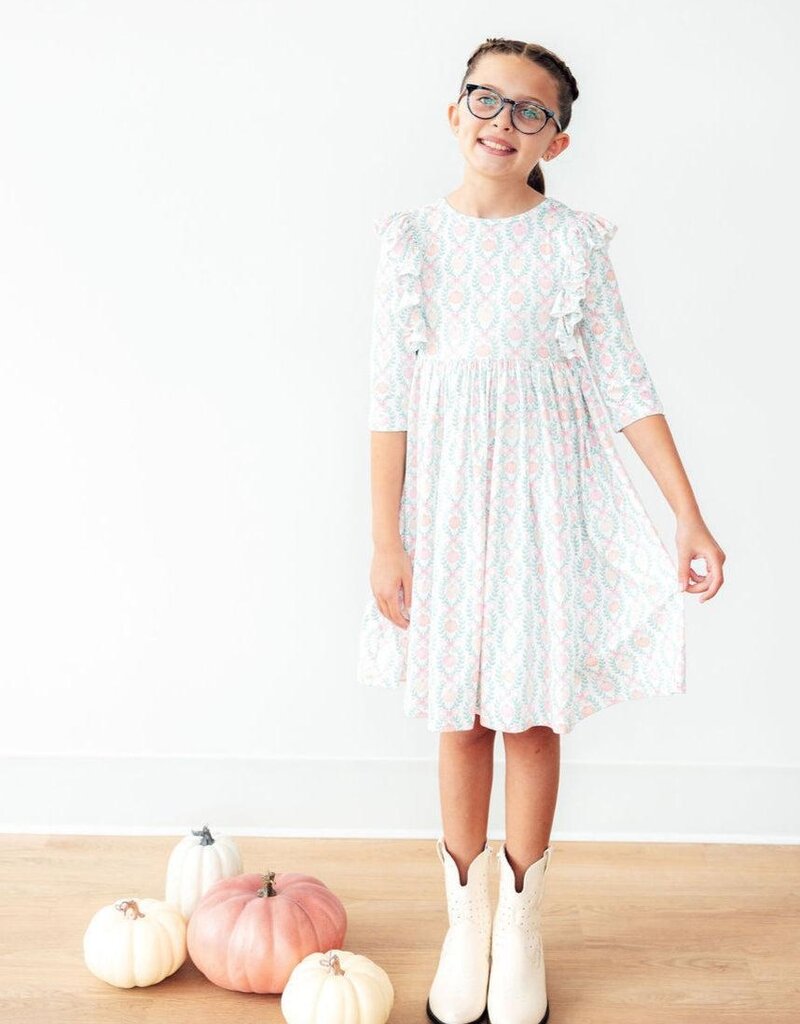 Mila & Rose Pumpkin Kisses Harvest Wishes Ruffle Twirl Dress