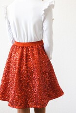 Mila & Rose Red Sequin Twirl Skort