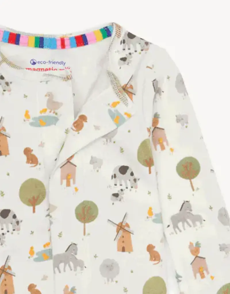 Magnetic Me FUNNY FARM ORGANIC COTTON FOOTIE