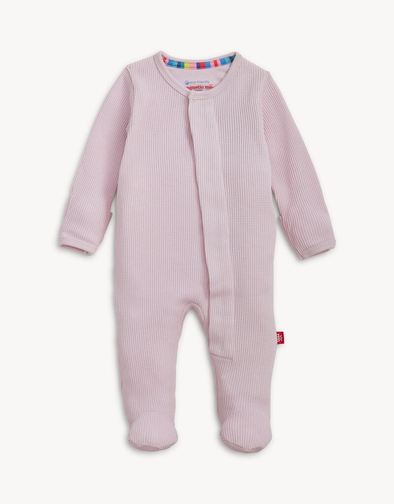 Magnetic Me Lilac Snow Waffle Footie