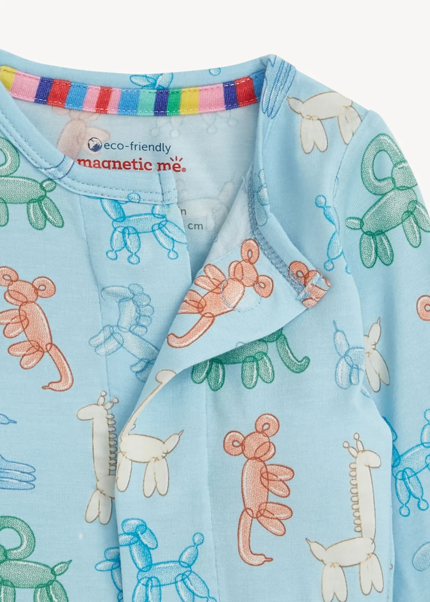 Magnetic Me BLUE PARTY ANIMALS GLOW  DARK MODAL FOOTIE
