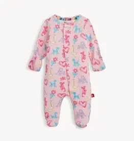 Magnetic Me PINK PARTY ANIMALS GLOW IN THE DARK MOD FOOTIE