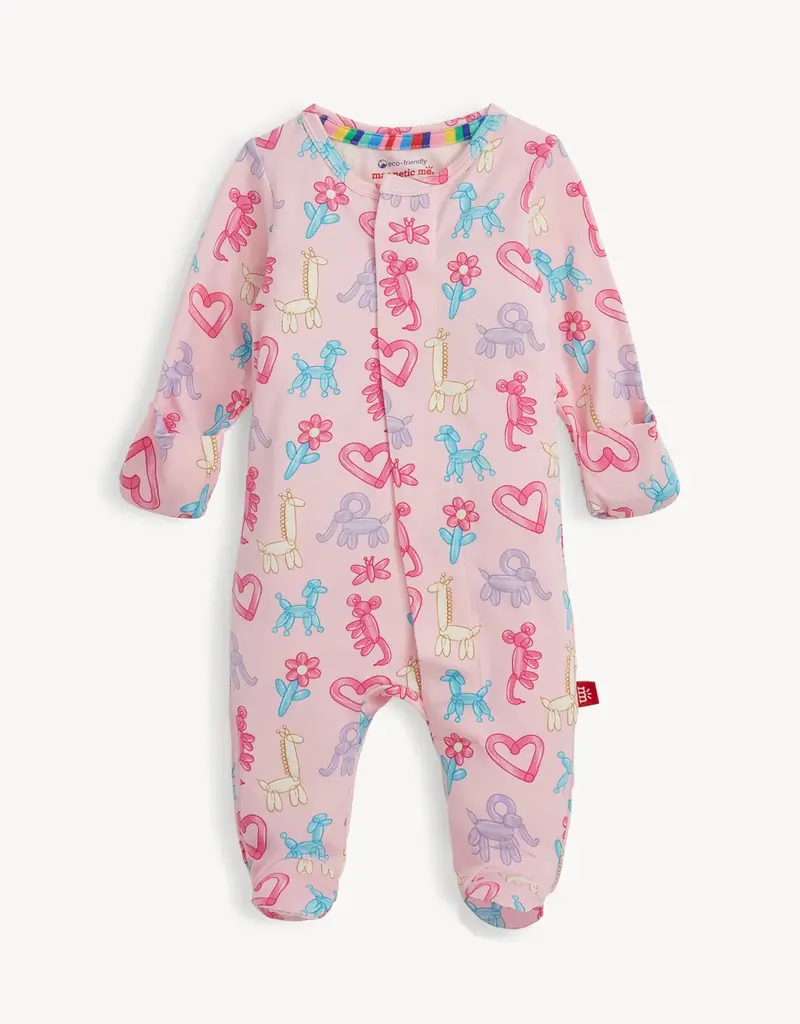Magnetic Me PINK PARTY ANIMALS GLOW IN THE DARK MOD FOOTIE