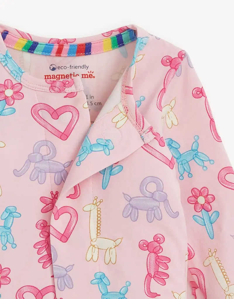 Magnetic Me PINK PARTY ANIMALS GLOW IN THE DARK MOD FOOTIE