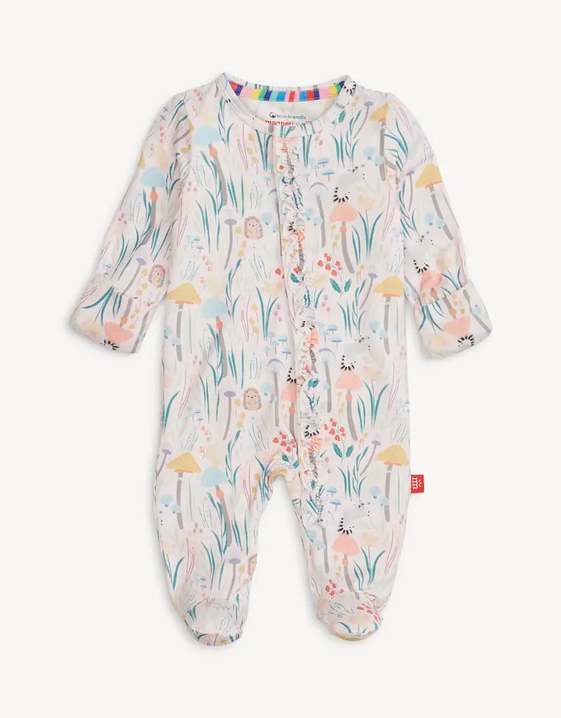 Magnetic Me SHROOM AND BLOOM MODAL FOOTIE W/ RUFFLE