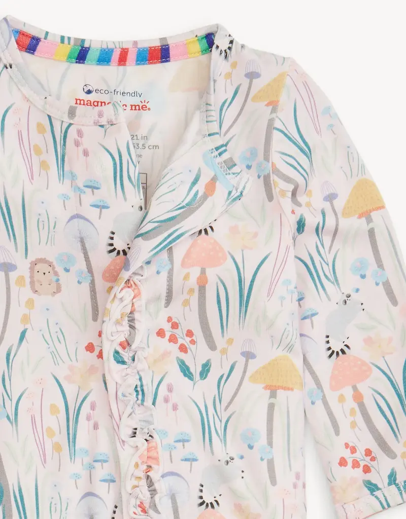 Magnetic Me SHROOM AND BLOOM MODAL FOOTIE W/ RUFFLE