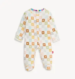 Magnetic Me CHECKMATE ORGANIC COTTON FOOTIE