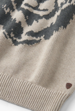 Hatley Kids oatmeal bear crew neck sweater