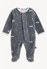 Magnetic Me BEAR IN SPACE VELOUR FOOTIE