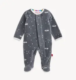Magnetic Me BEAR IN SPACE VELOUR FOOTIE