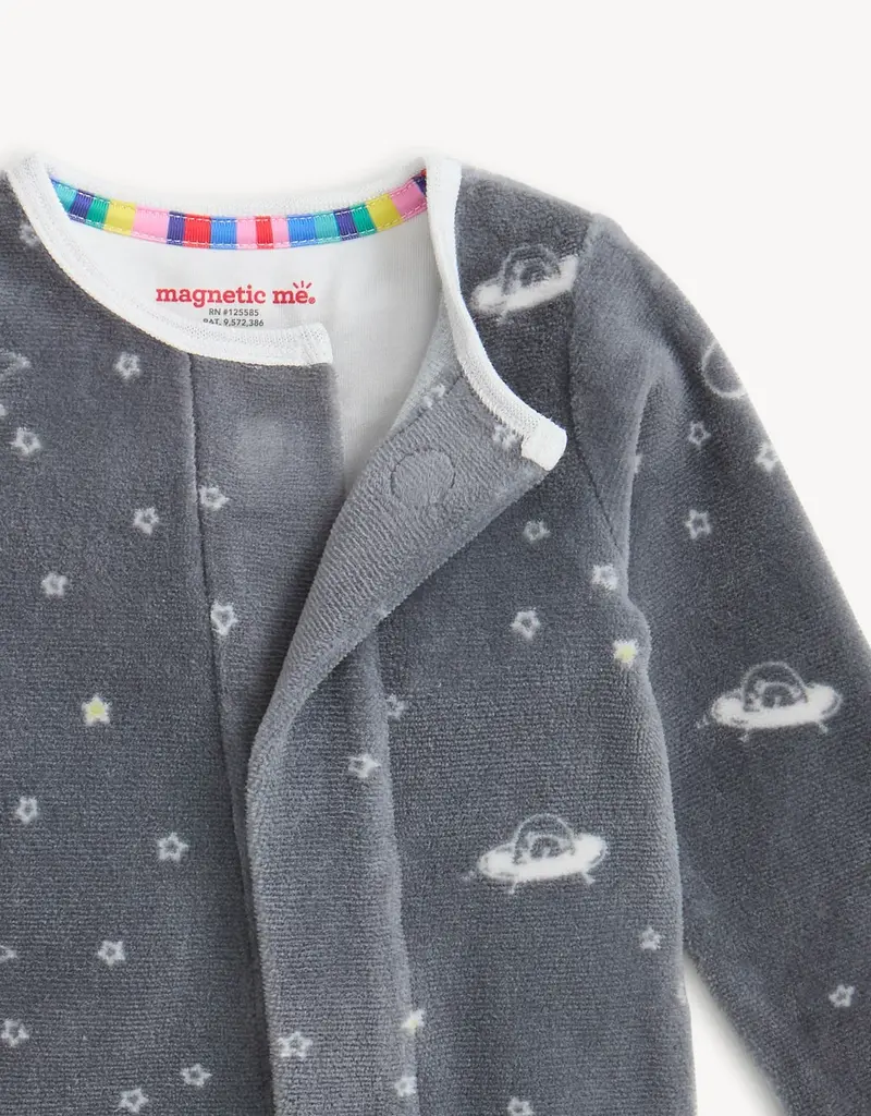 Magnetic Me BEAR IN SPACE VELOUR FOOTIE