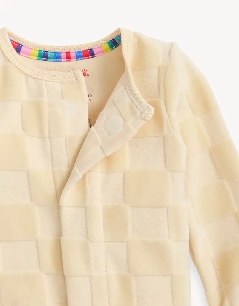 Magnetic Me CHECKER VELOUR FOOTIE