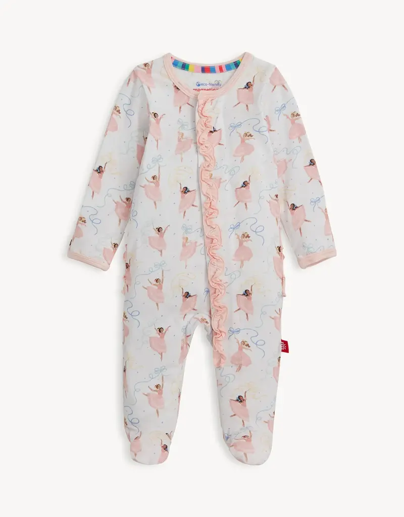 Magnetic Me PRETTY PLIES MODAL FOOTIE W/RUFFLE