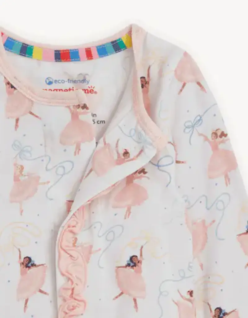 Magnetic Me PRETTY PLIES MODAL FOOTIE W/RUFFLE