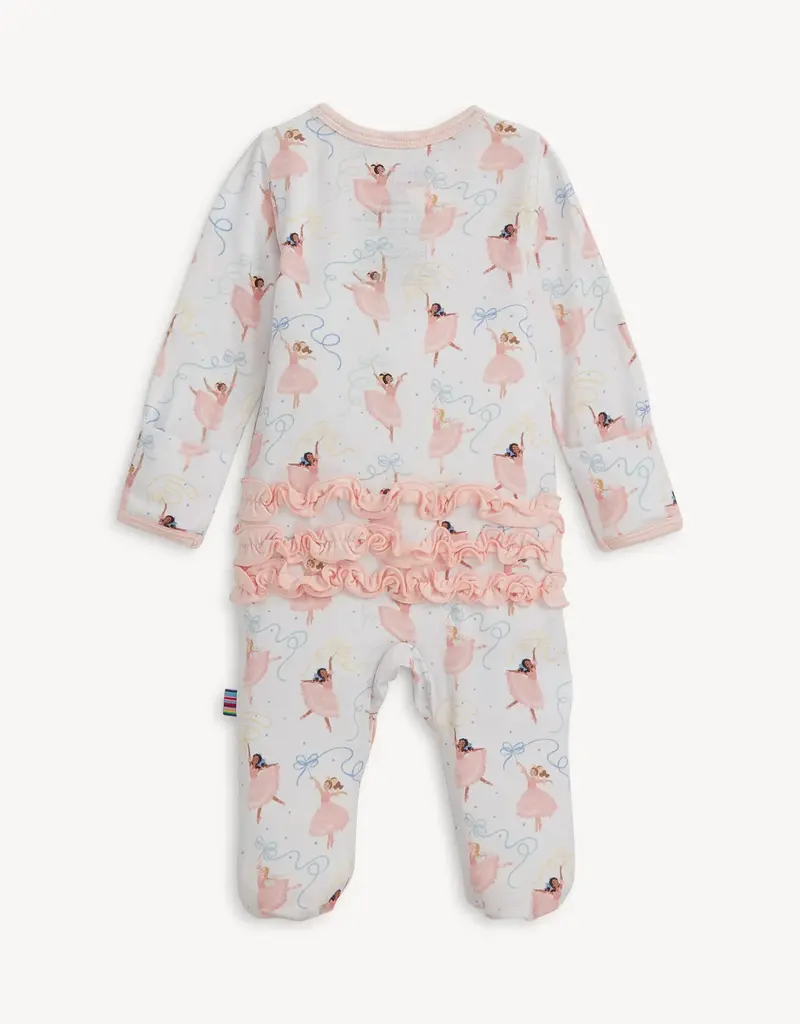 Magnetic Me PRETTY PLIES MODAL FOOTIE W/RUFFLE