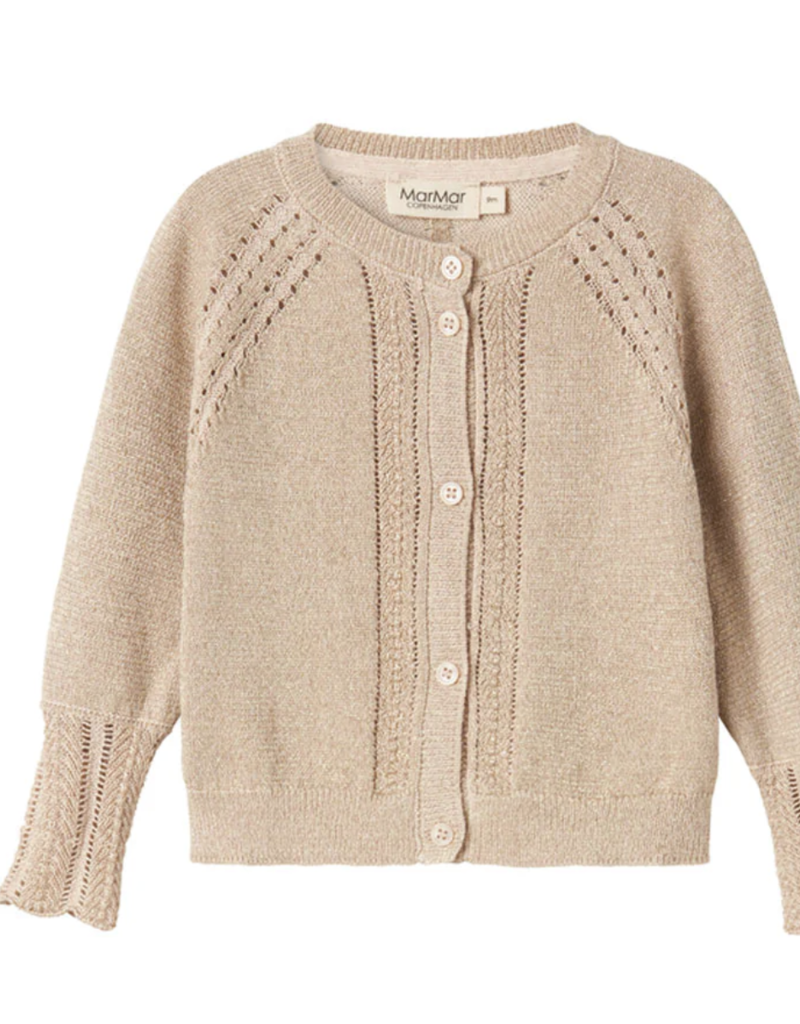 MarMar Copenhagen Gold Glitter Tille Cardigan