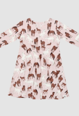 Sweet Bamboo Swirly Girl Dress Wild Horses
