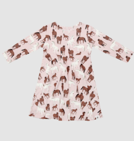 Sweet Bamboo Swirly Girl Dress Wild Horses