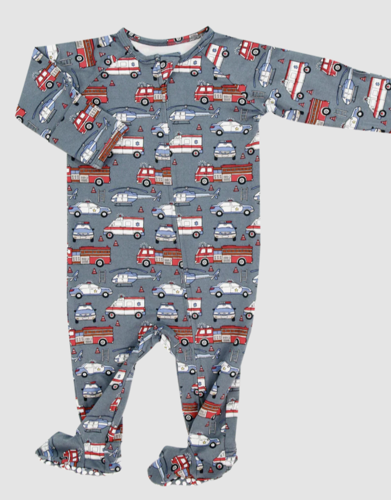 Sweet Bamboo Zippered Footie Ironman