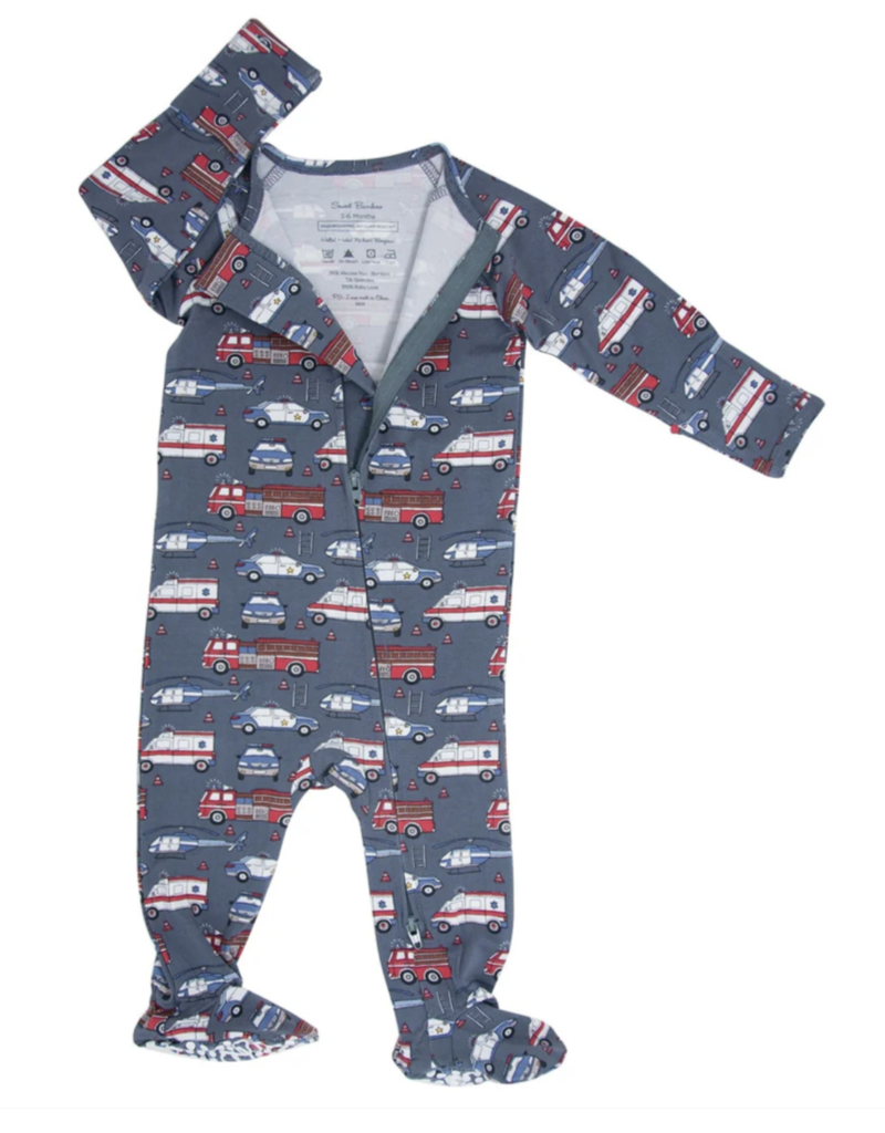 Sweet Bamboo Zippered Footie Ironman
