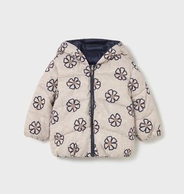 Mayoral Girls Navy Reversible Coat