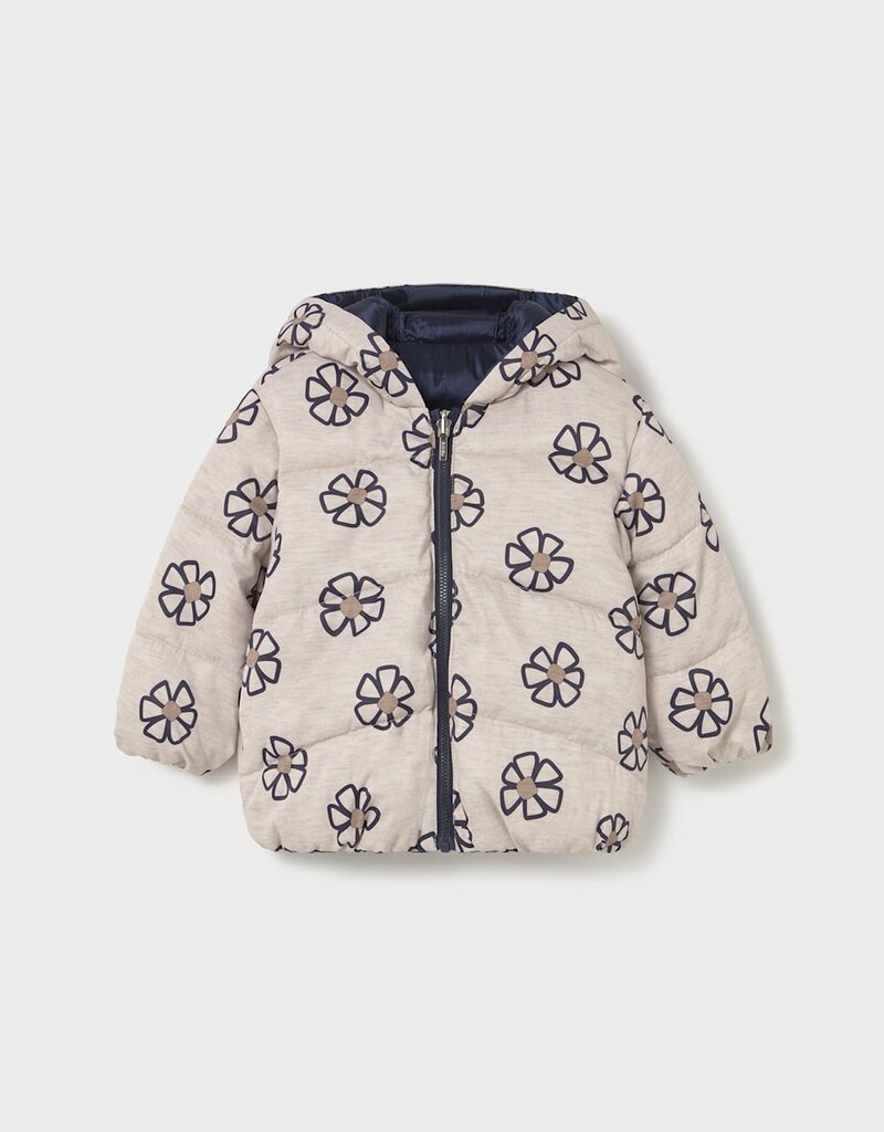 Mayoral Girls Navy Reversible Coat