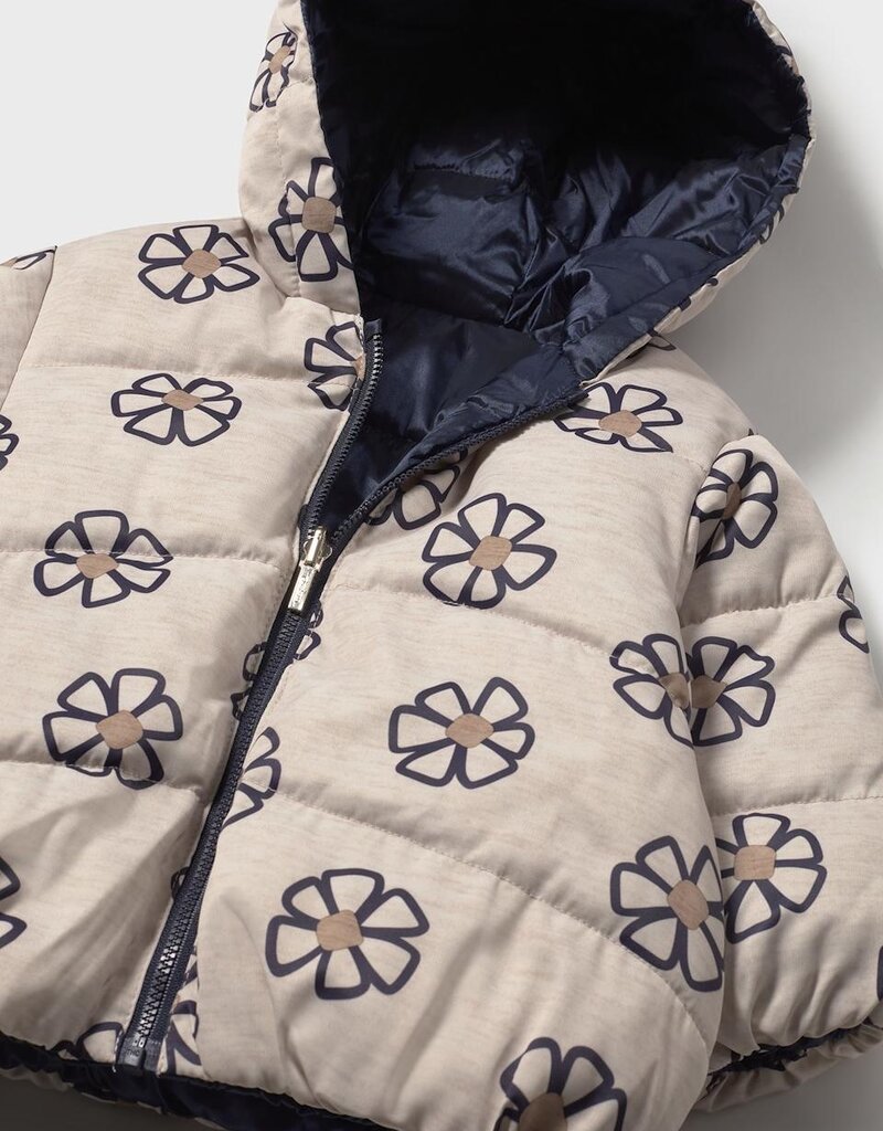 Mayoral Girls Navy Reversible Coat