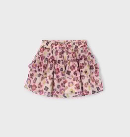 Mayoral Cherry Gauze Printed Skirt
