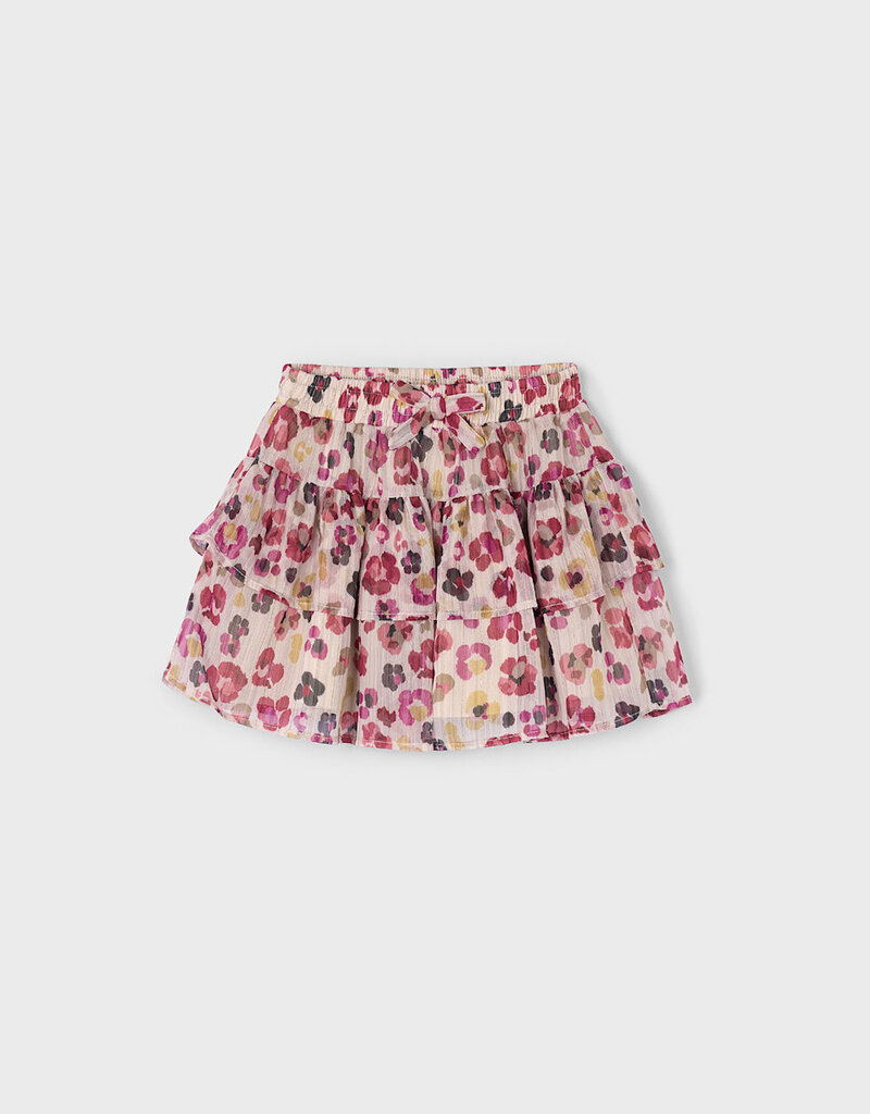 Mayoral Cherry Gauze Printed Skirt