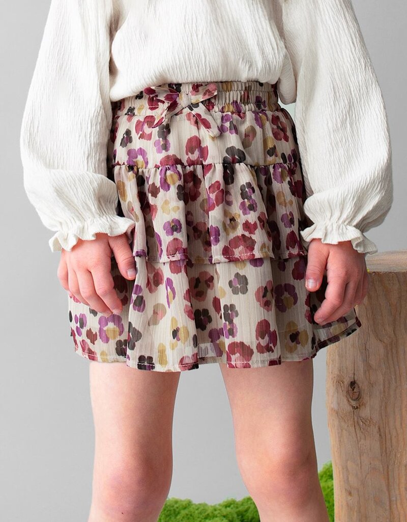 Mayoral Cherry Gauze Printed Skirt