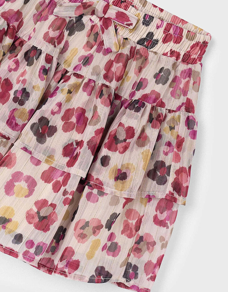 Mayoral Cherry Gauze Printed Skirt