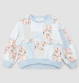 miles the label L/S PATCHWORK SWEATSHIRT
