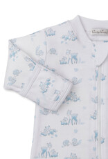 Kissy Kissy Forest Fanfare Lt Blue Footie w/Zip