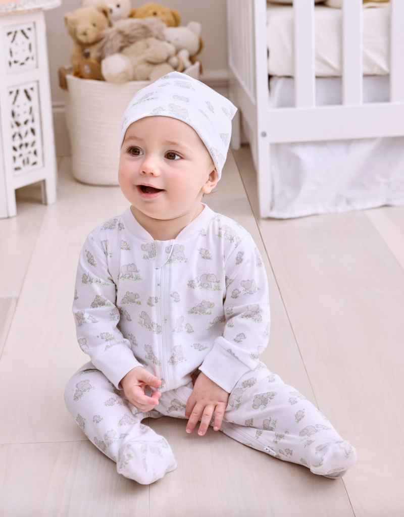 Kissy Kissy Elephant Esprit Footie w/Zip