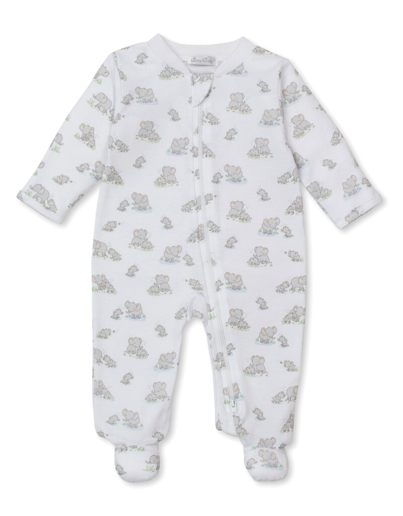 Kissy Kissy Elephant Esprit Footie w/Zip